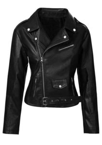 Jessica Jones Leather Jacket - Women's Black Biker Jacket